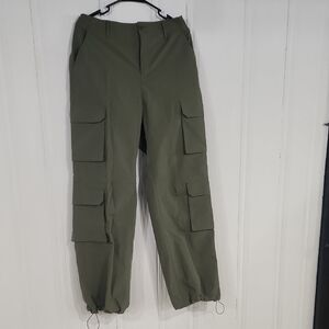 Windsor Green Cargo Pants with Adjustable Waistband